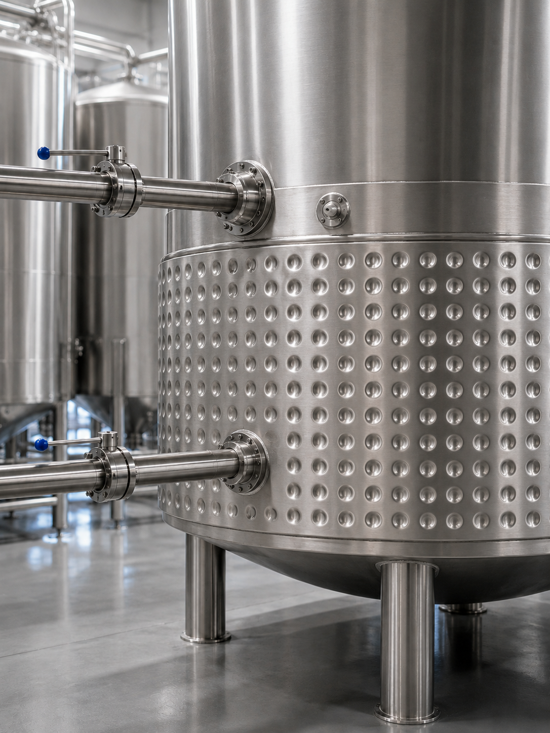 Clamp-on Temp-Plate jacket retrofitted to an existing process tank